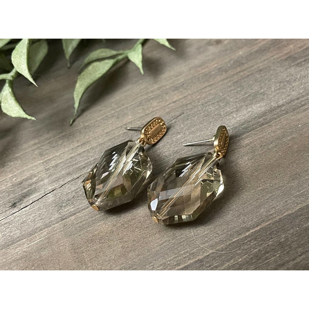 Vintage Art Deco Crystal Drop Earrings